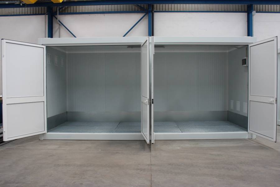 Módulo de residuos modular y prefabricado