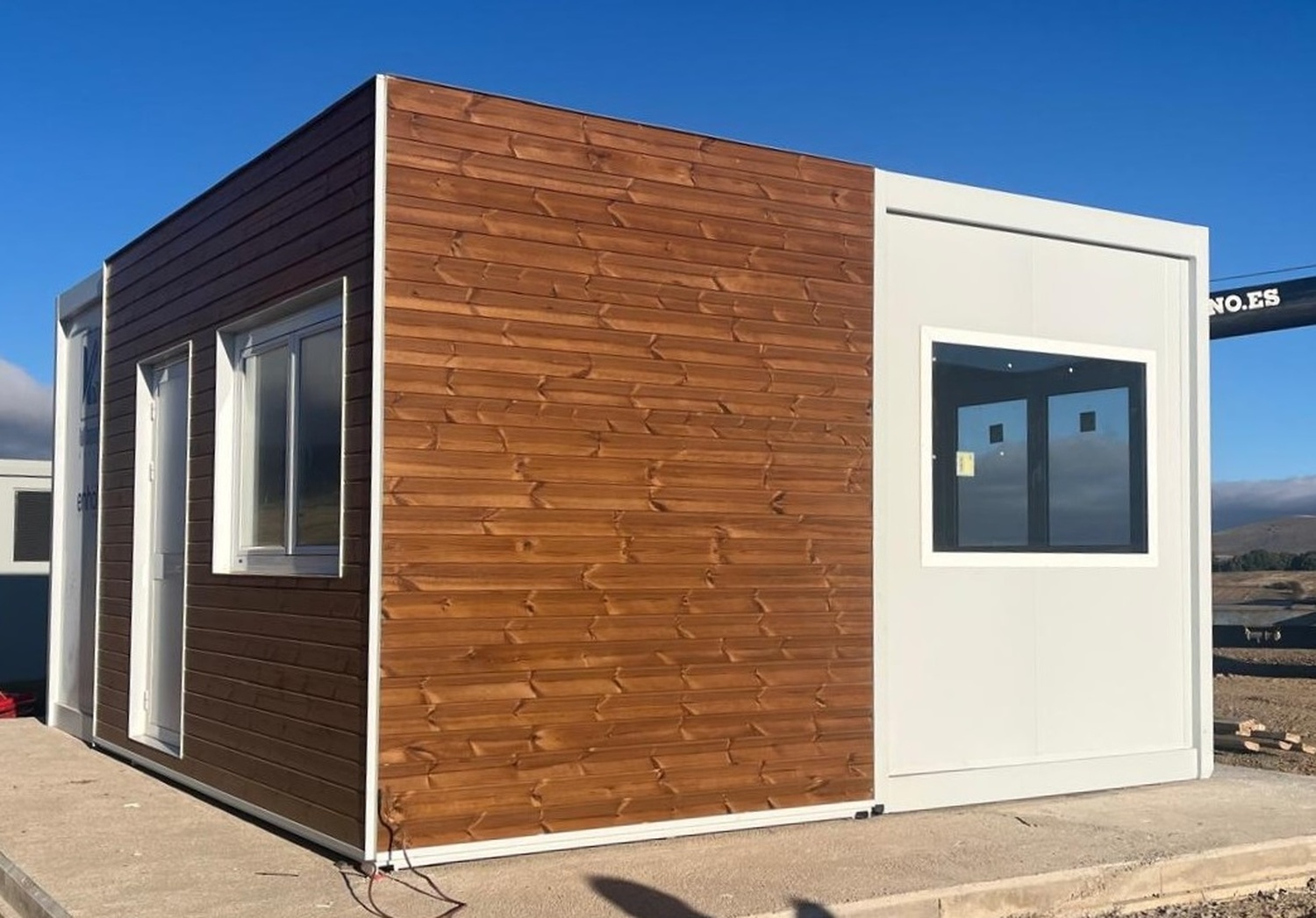 Caseta de seguridad, vigilancia y control modular prefabricada