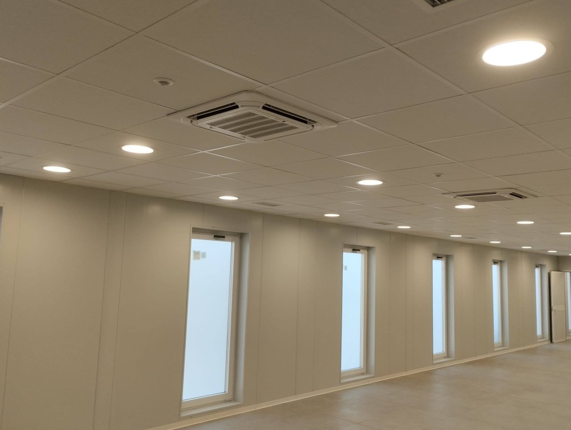 Interior Vestuario modular prefabricado