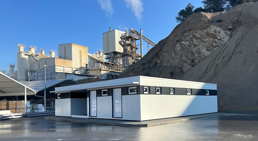 Vestuarios modulares prefabricado en fabrica CALES DES PACHS