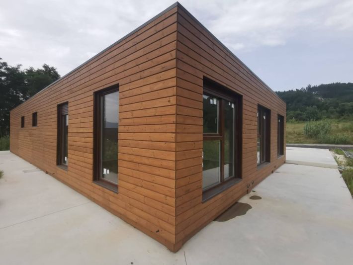 Acabado centro cultural modular profebricado