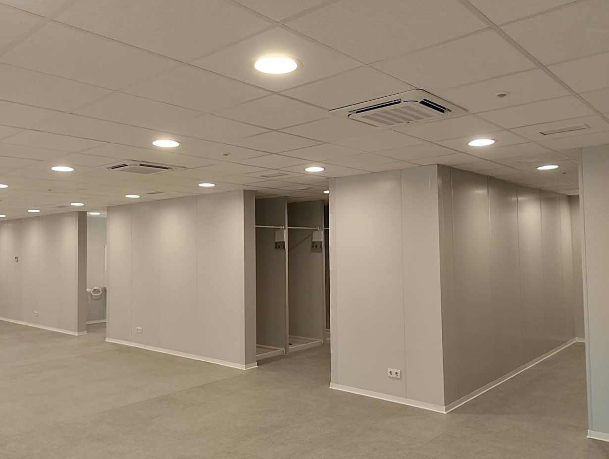 Vestuarios prefabricados modulares