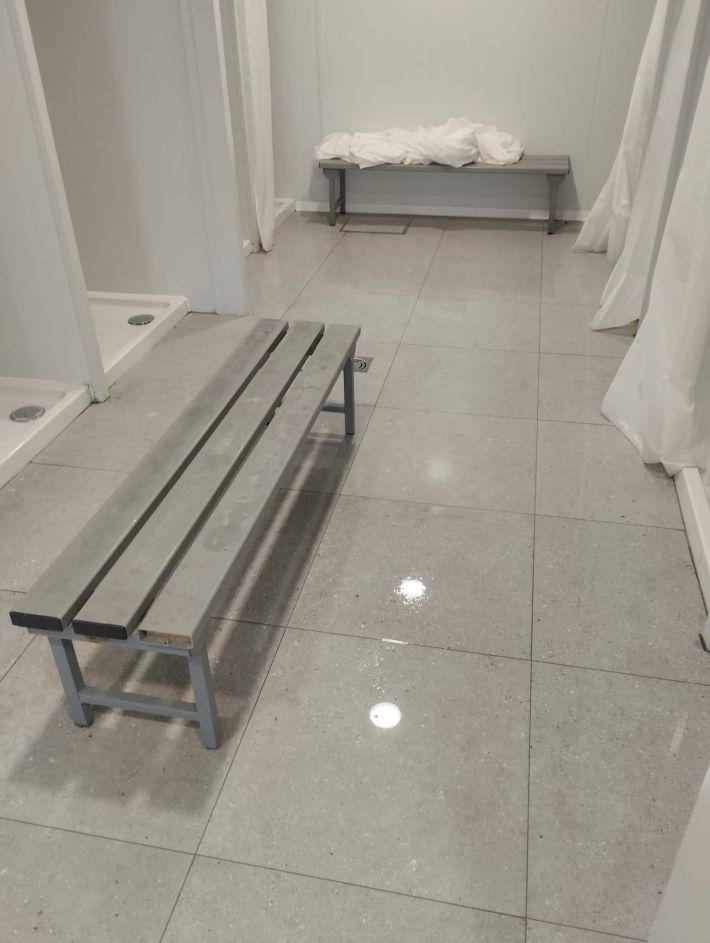 Interior vestuario prefabricado modular
