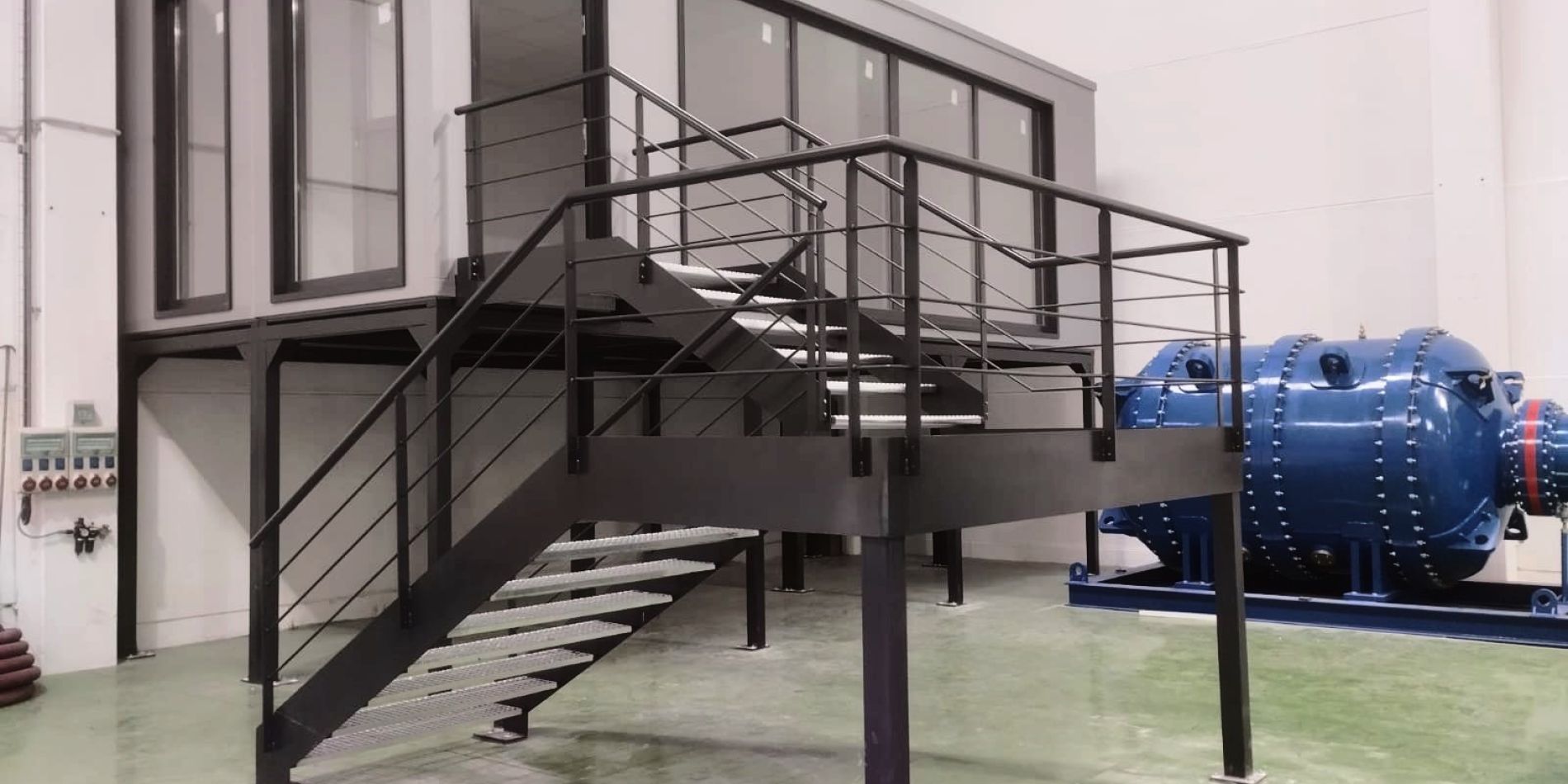 Insonorizacion oficinas de control produccion modulares