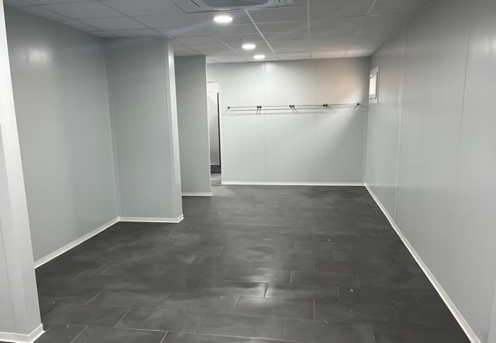 Espacio vestuario modular prefabricado
