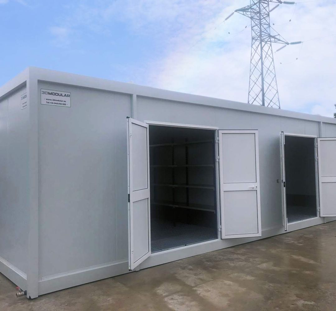 Almacen residuos, almacen prefabricado modular