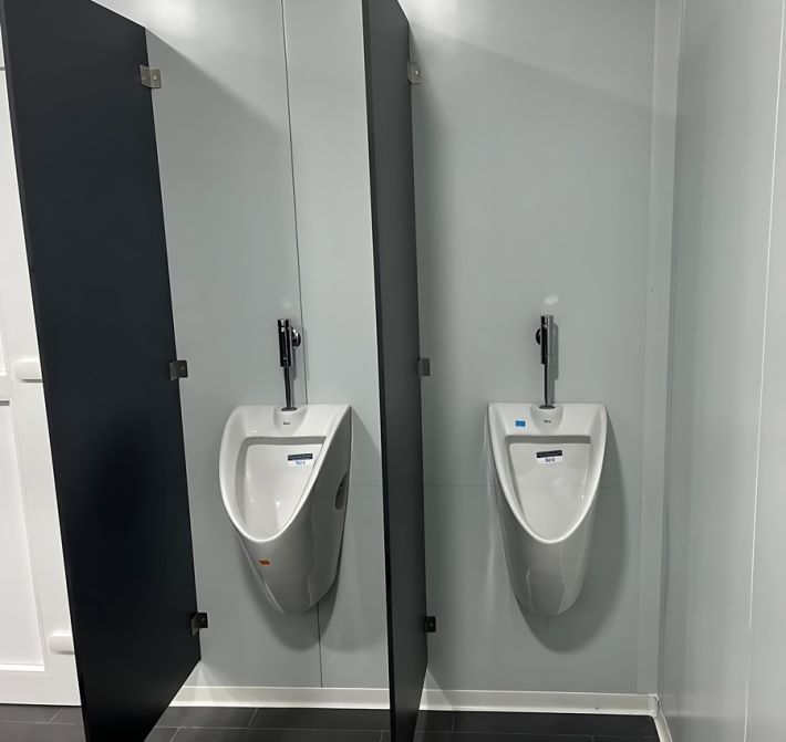 Sanitarios para baños de vestuario modular prefabricado